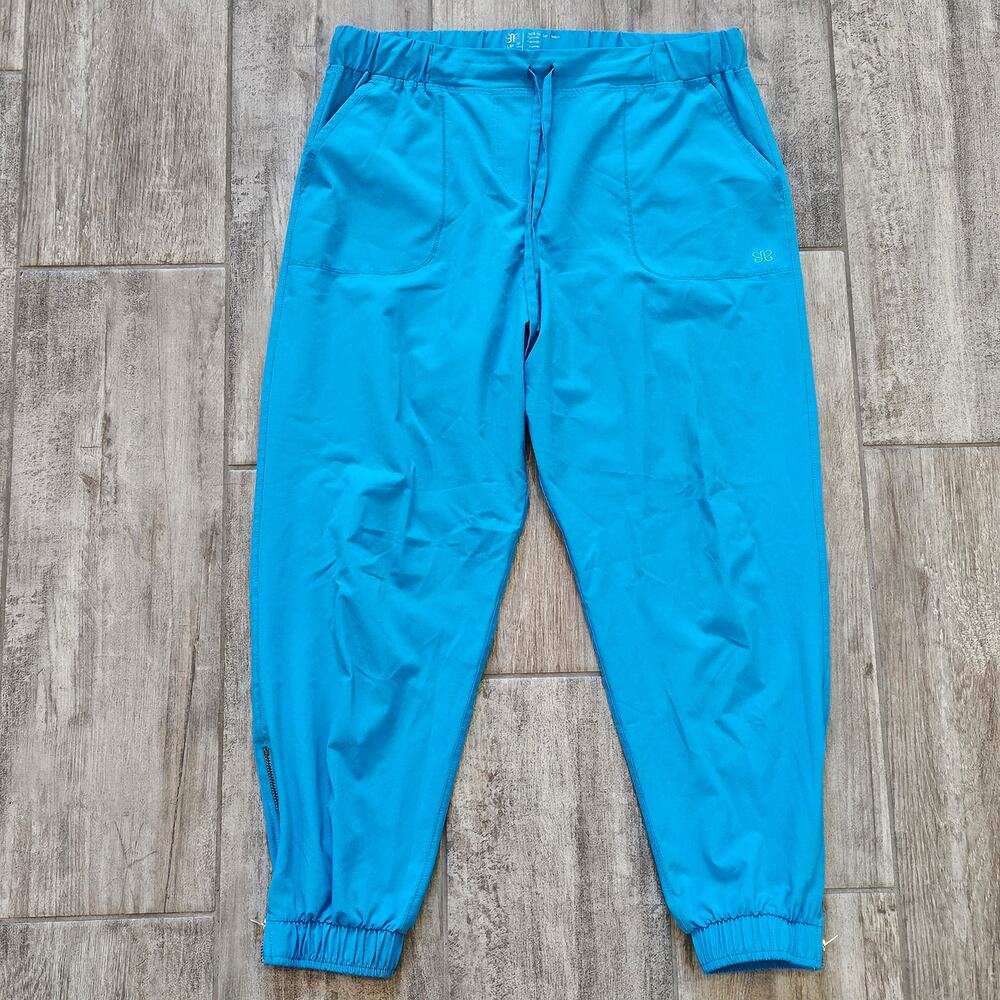 Albion Jetsetter Jogger Womens Size S Teal‎ Blue Travel Lounge Athleisure Casual